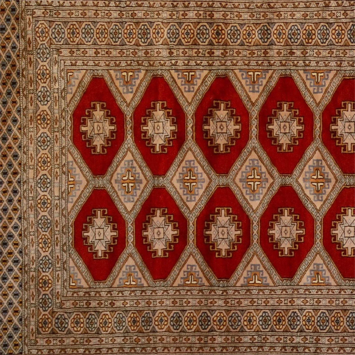 Orientteppich 130 × 506 cm aus Wolle, handgeknüpft