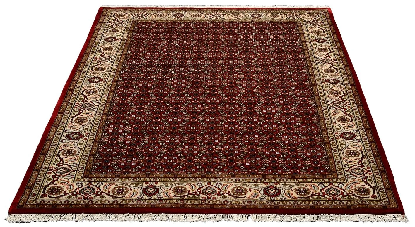 orientteppich-bidjar-176-x-241-cm-schurwolle-seide-handgeknupft-3 Bijar Orientteppich aus Indien, 176 × 241 cm
