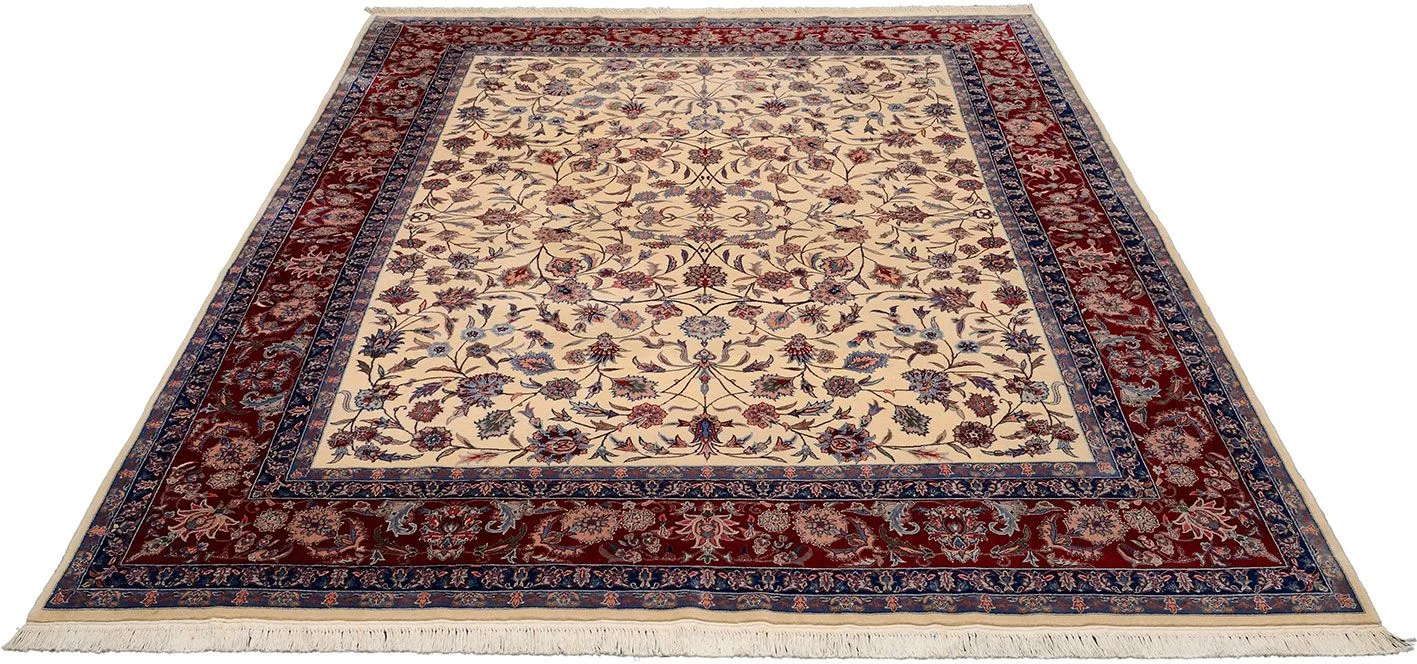 Handgeknüpfter Isfahan Teppich, 250 × 300 cm, Wolle