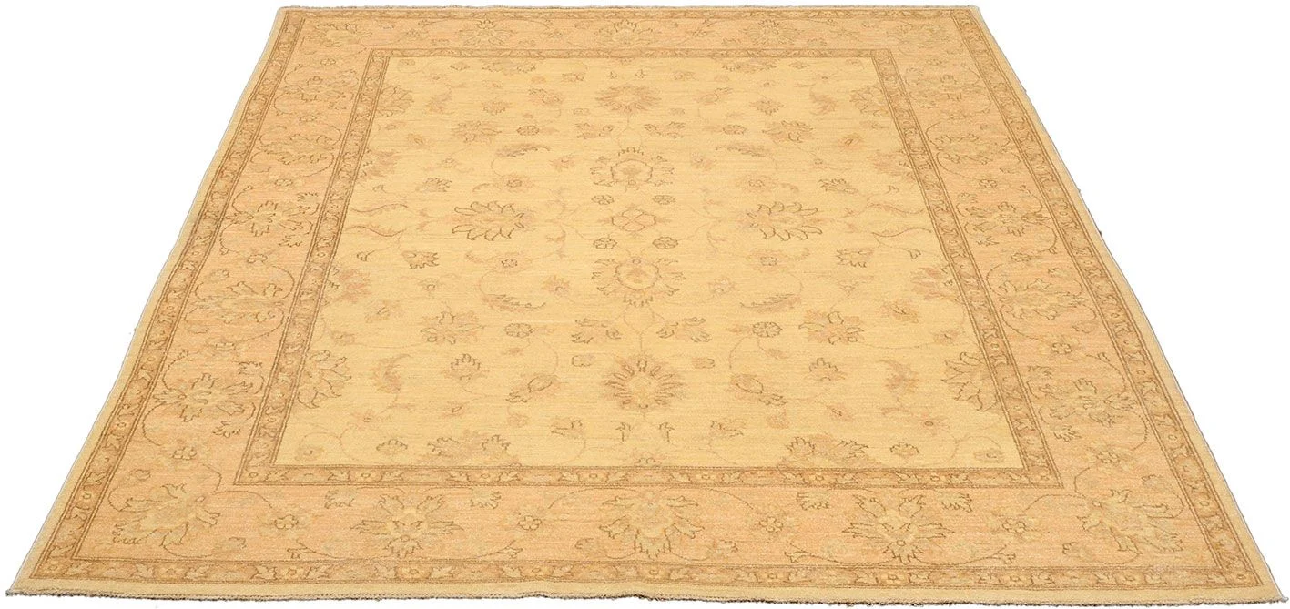 Ziegler Orientteppich 195 × 254 cm aus Wolle, handgeknüpft