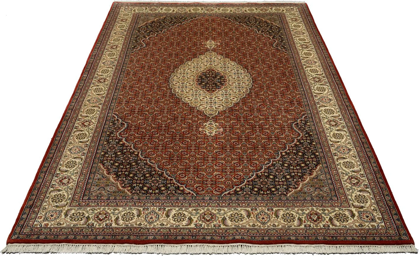 Handgeknüpfter Täbriz Orientteppich, 204 × 304 cm, Wolle