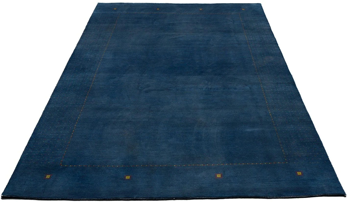 orientteppich-loribaft-197-x-303-cm-schurwolle-handgeknupft-blau-1 Loribaft Orientteppich aus Indien, 197 × 303 cm