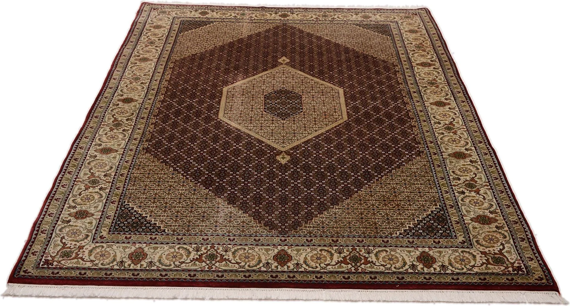 orientteppich-tabriz-206-x-298-cm-schurwolle-handgeknupft-1 Handgeknüpfter Täbriz Orientteppich 206 × 298 cm