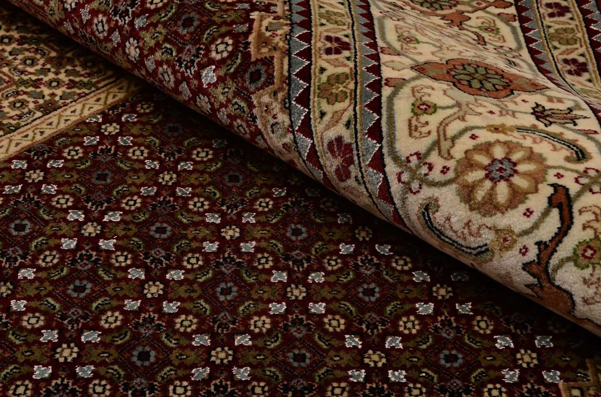 orientteppich-tabriz-206-x-298-cm-schurwolle-handgeknupft-3 Handgeknüpfter Täbriz Orientteppich 206 × 298 cm