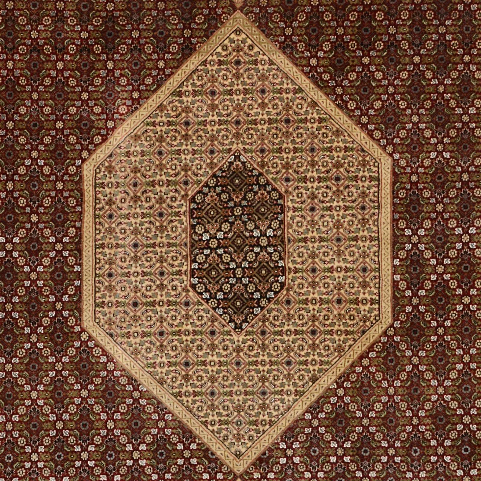 orientteppich-tabriz-206-x-298-cm-schurwolle-handgeknupft-4 Handgeknüpfter Täbriz Orientteppich 206 × 298 cm