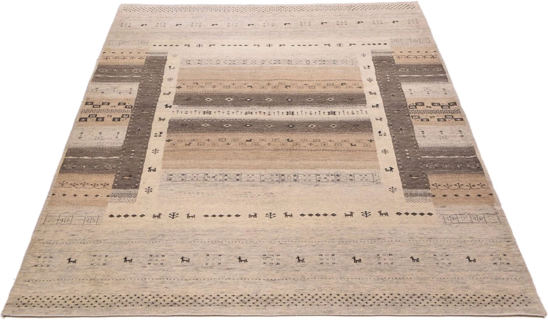 Handgeknüpfter Loribaft Orientteppich, 176 × 246 cm, Wolle