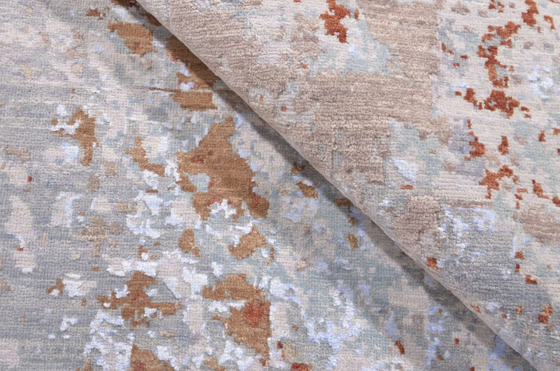 Handgeknüpfter Orientteppich, 246 × 299 cm, Wolle & Seide