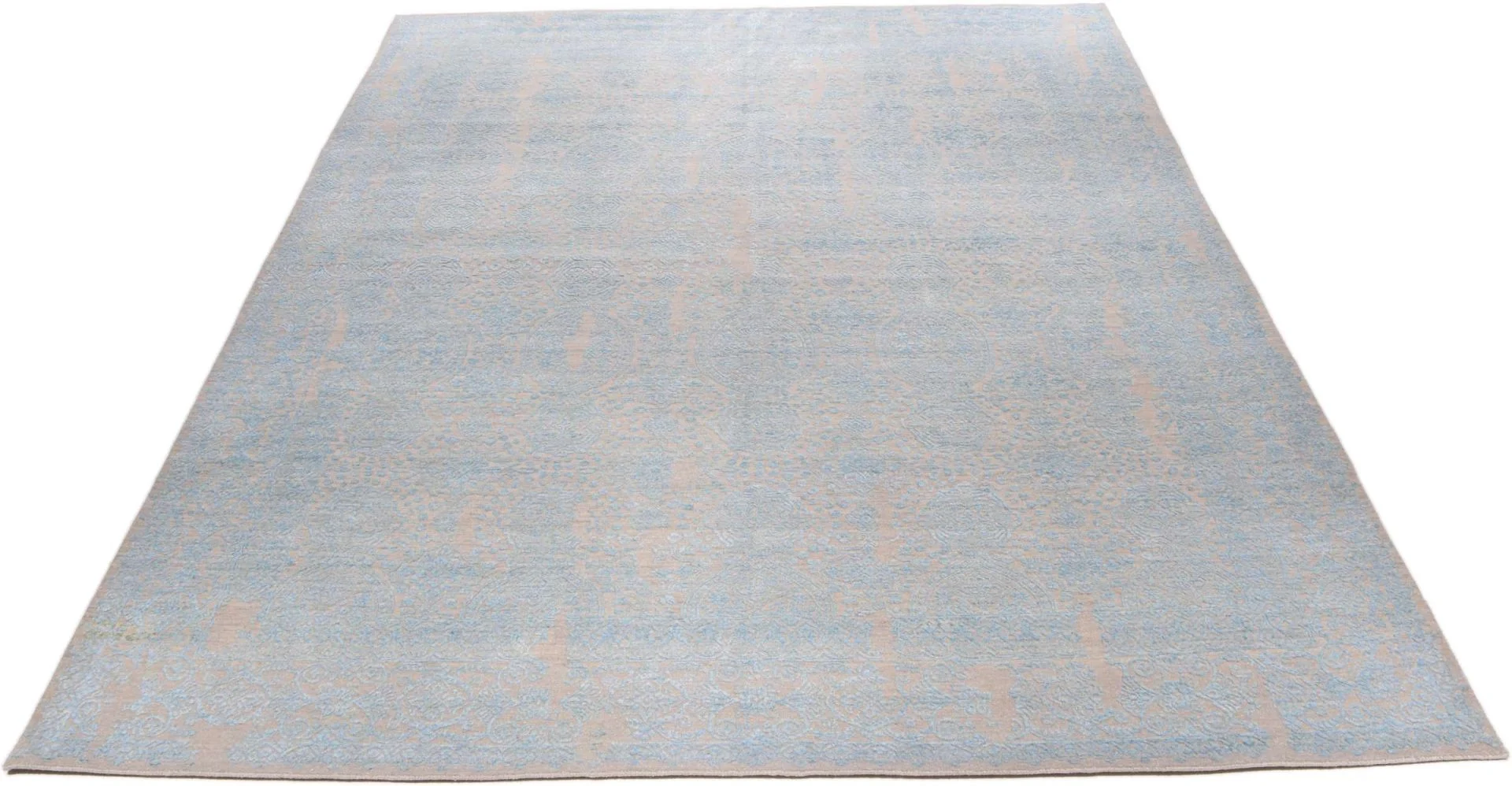 Orientteppich 241 × 304 cm aus Wolle & Seide, handgeknüpft