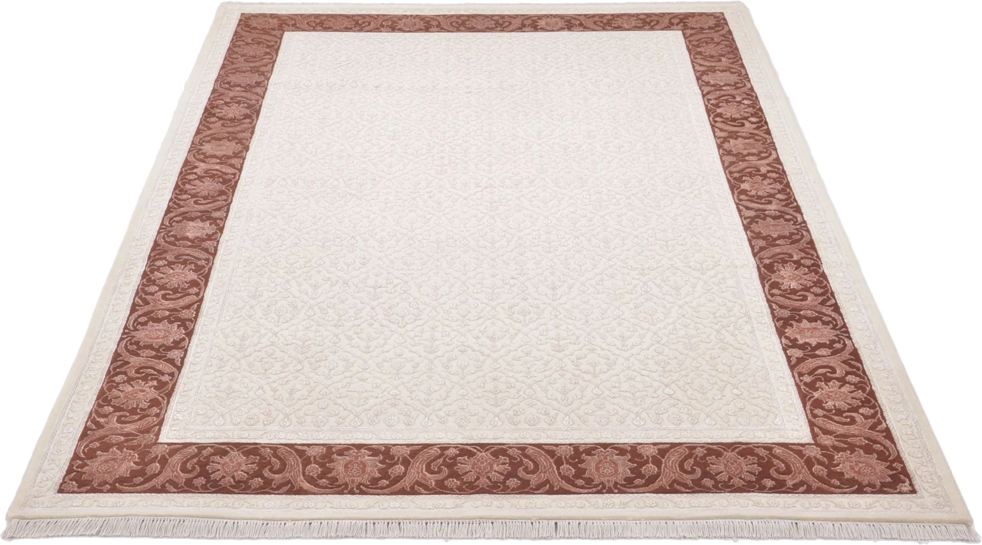 orientteppich-tabriz-200-x-300-cm-schurwolle-handgeknupft-1 Täbriz Orientteppich aus Indien, 200 × 300 cm