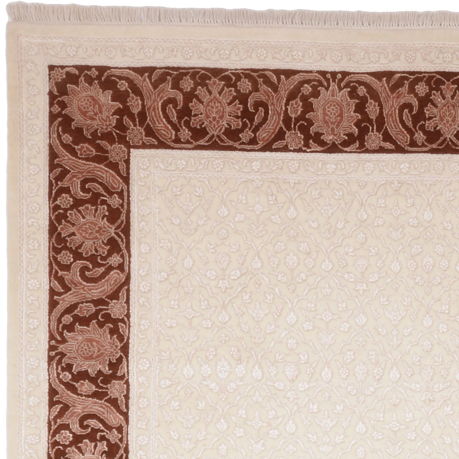 orientteppich-tabriz-200-x-300-cm-schurwolle-handgeknupft-6 Täbriz Orientteppich aus Indien, 200 × 300 cm