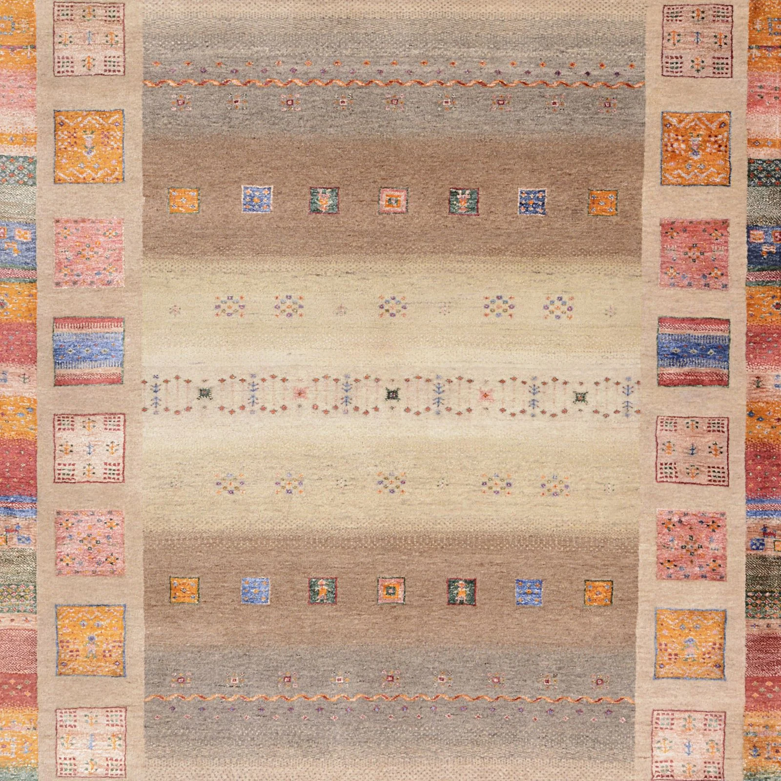 Loribaft Orientteppich 177 × 246 cm aus Wolle & Seide, handgeknüpft