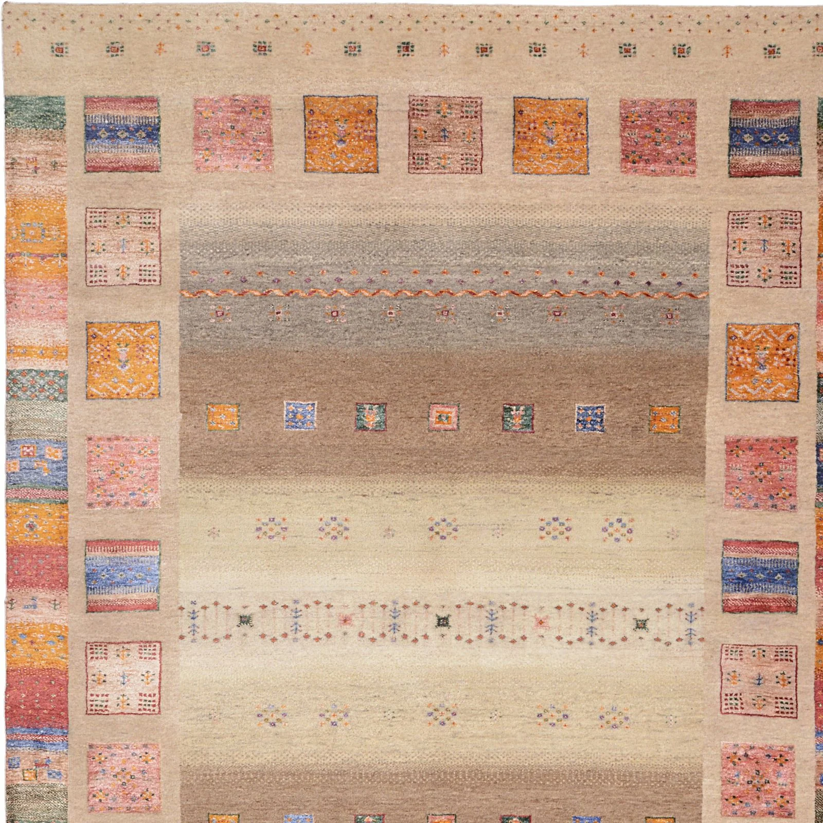 Loribaft Orientteppich 177 × 246 cm aus Wolle & Seide, handgeknüpft