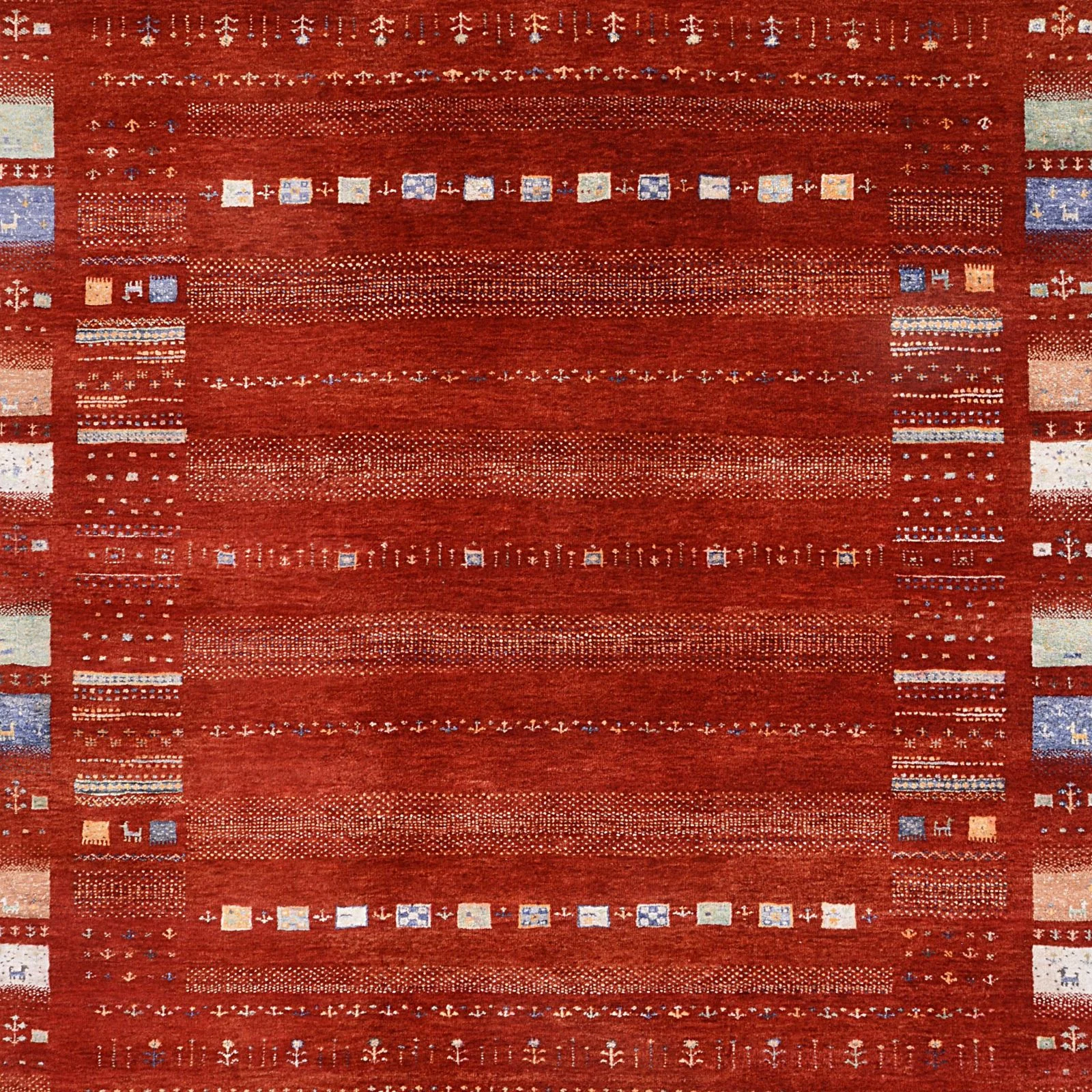 Handgeknüpfter Loribaft Orientteppich, 175 × 242 cm, Wolle & Seide