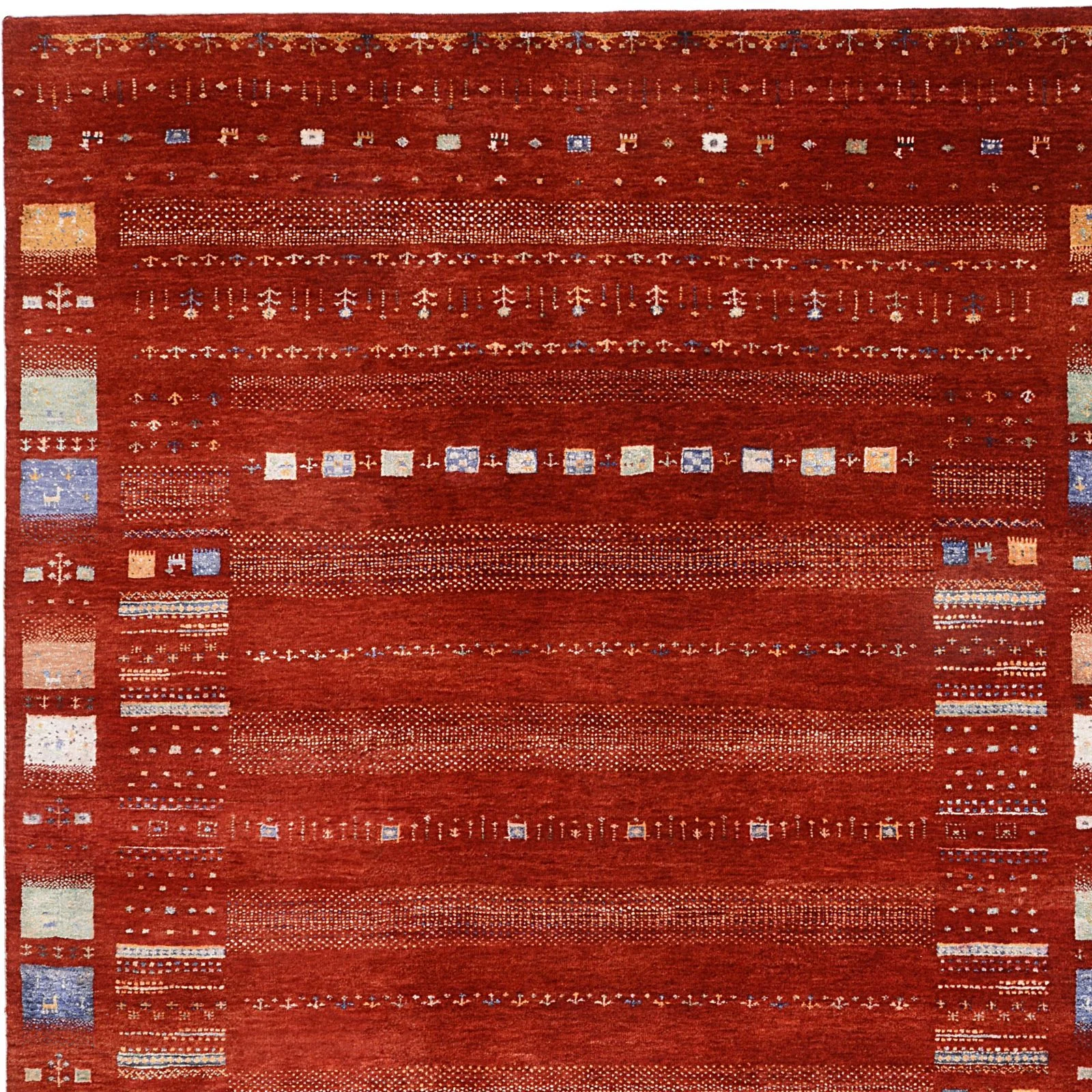 Handgeknüpfter Loribaft Orientteppich, 175 × 242 cm, Wolle & Seide