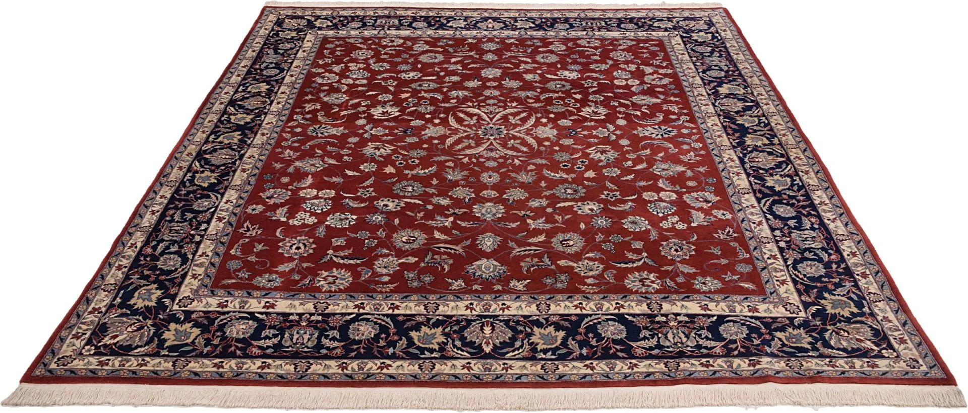 Isfahan Teppich 255 × 305 cm aus Wolle, handgeknüpft