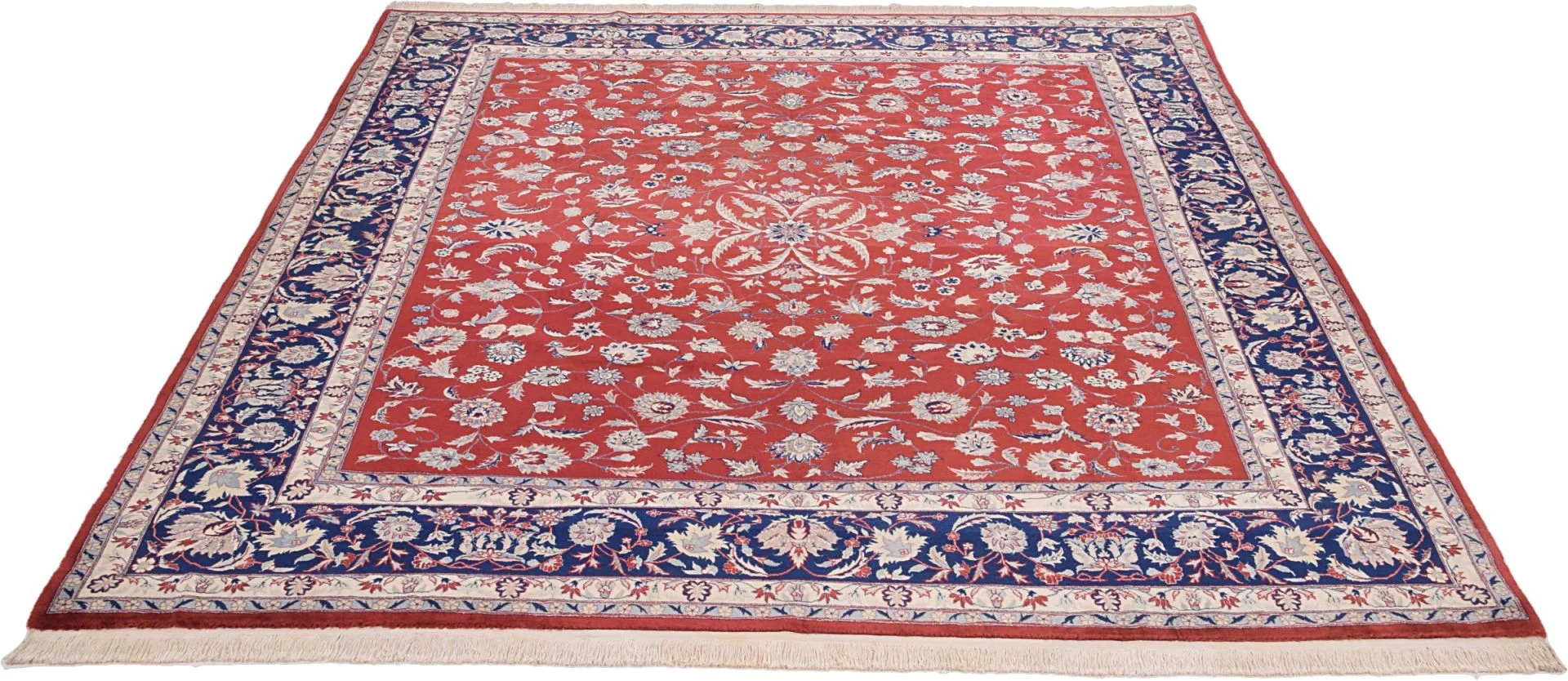 Isfahan Teppich 255 × 305 cm aus Wolle, handgeknüpft