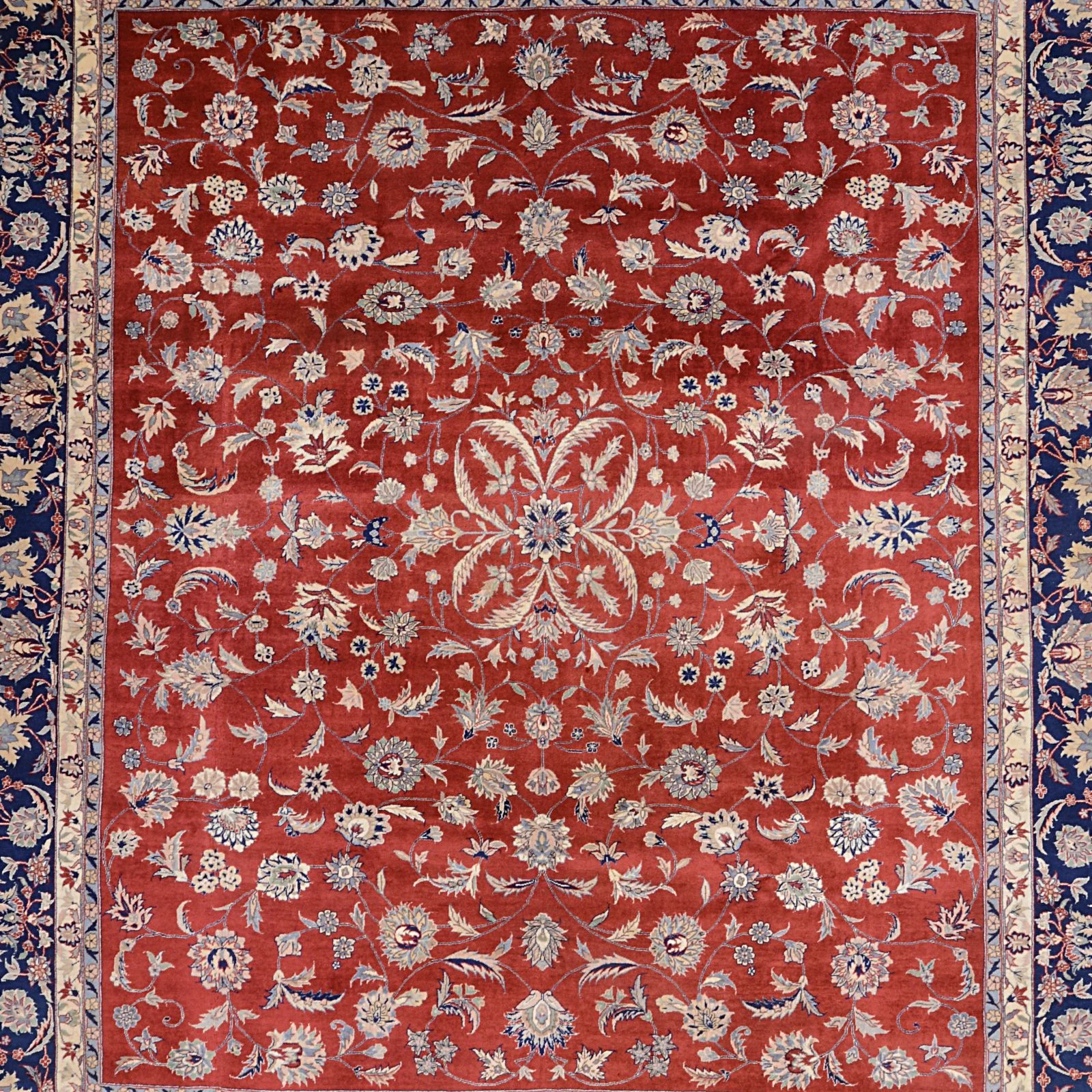 Isfahan Teppich 255 × 305 cm aus Wolle, handgeknüpft
