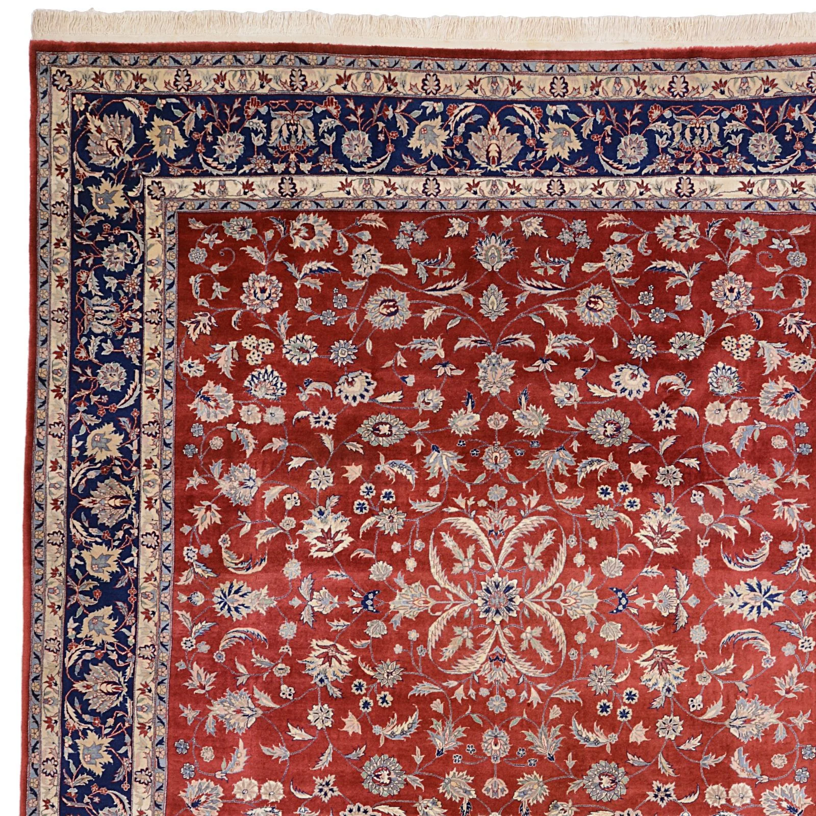 Isfahan Teppich 255 × 305 cm aus Wolle, handgeknüpft