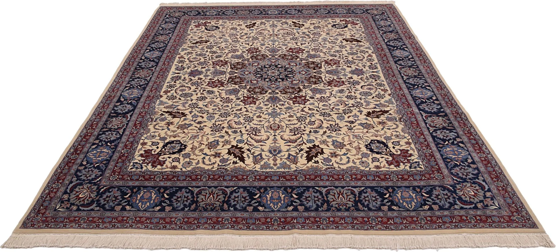 Isfahan Teppich 285 × 367 cm aus Wolle, handgeknüpft