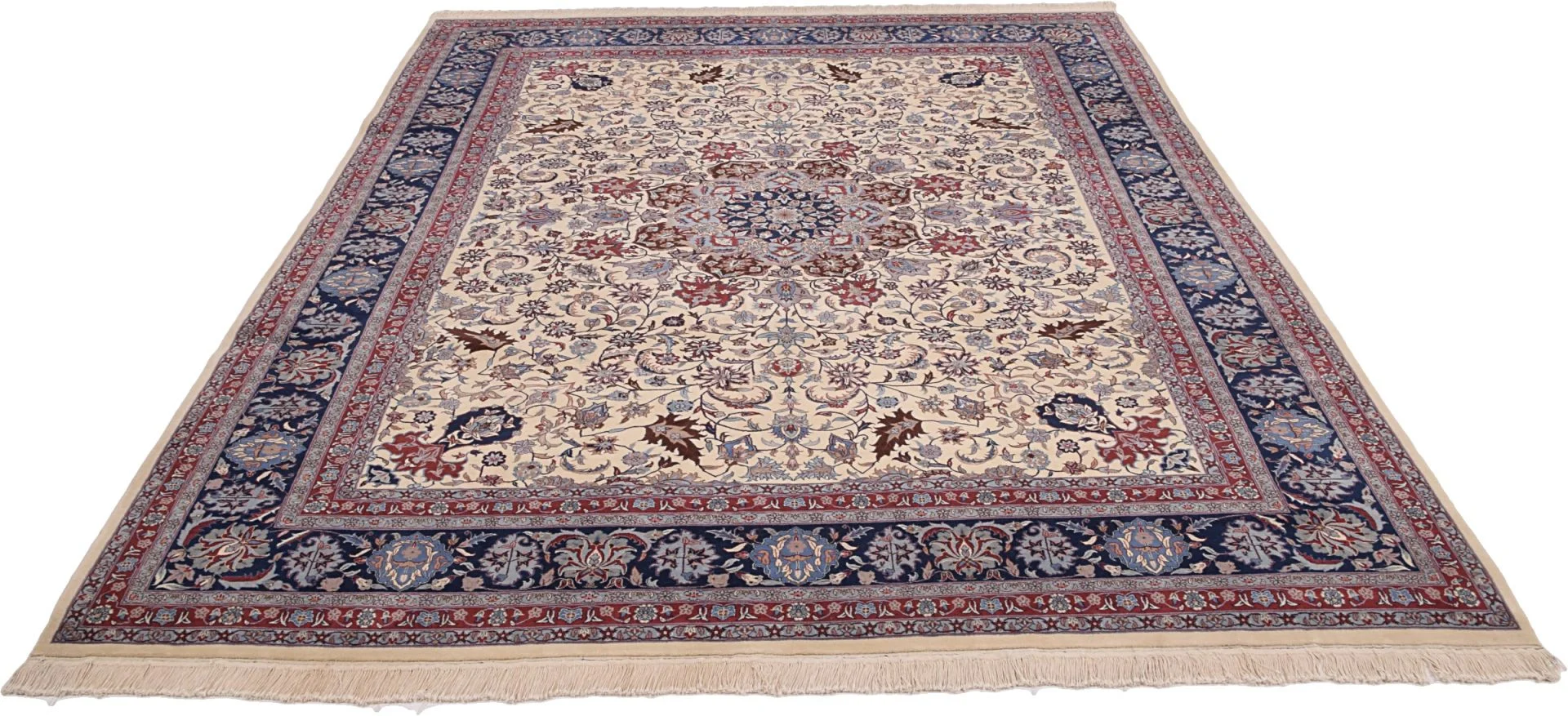 Isfahan Teppich 285 × 367 cm aus Wolle, handgeknüpft