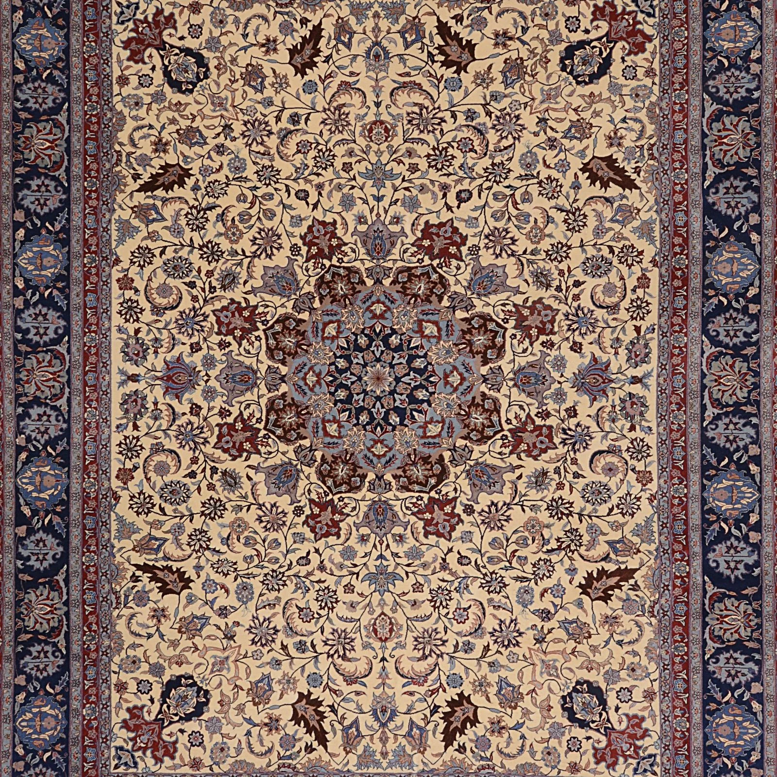 Isfahan Teppich 285 × 367 cm aus Wolle, handgeknüpft