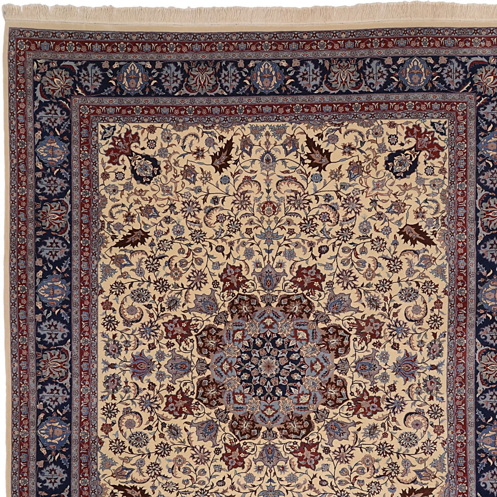Isfahan Teppich 285 × 367 cm aus Wolle, handgeknüpft