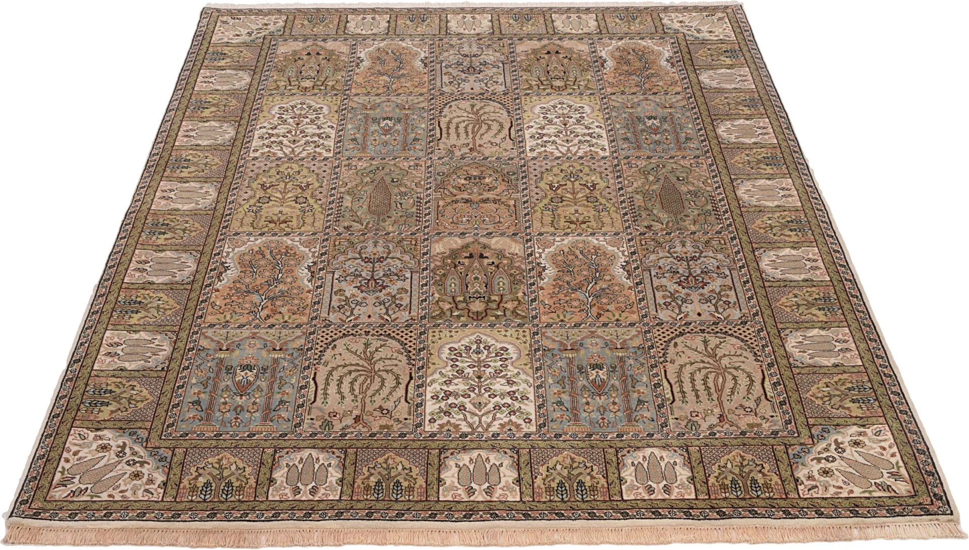 Handgeknüpfter Ghom Orientteppich, 174 × 243 cm, Wolle