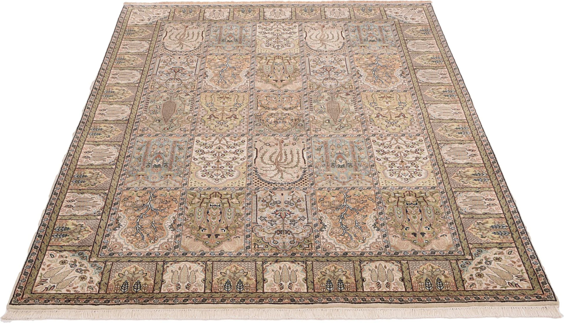 Handgeknüpfter Ghom Orientteppich, 174 × 243 cm, Wolle