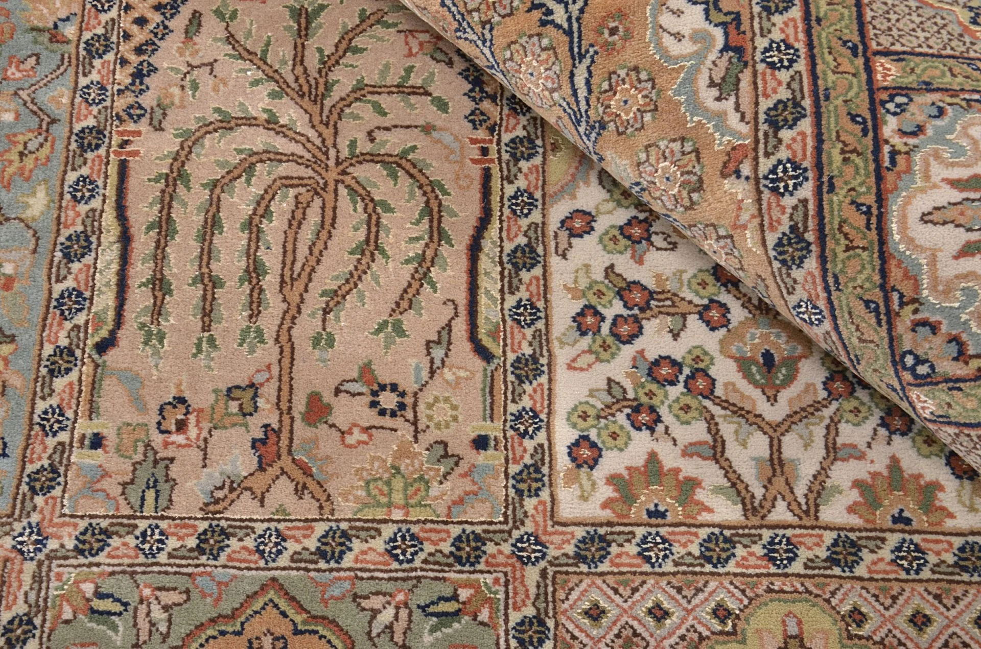 Handgeknüpfter Ghom Orientteppich, 174 × 243 cm, Wolle