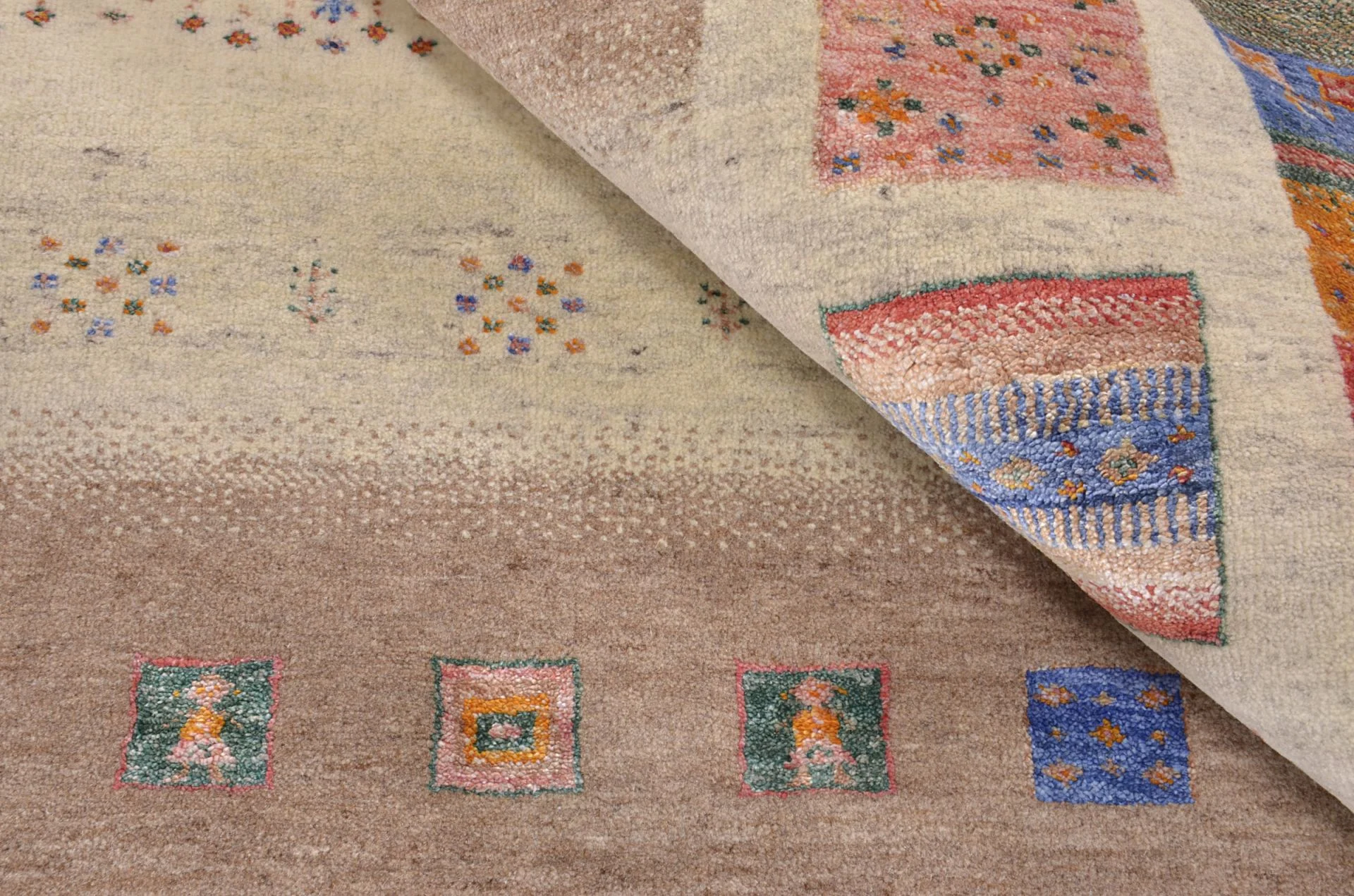 Handgeknüpfter Loribaft Orientteppich, 151 × 204 cm, Wolle & Seide