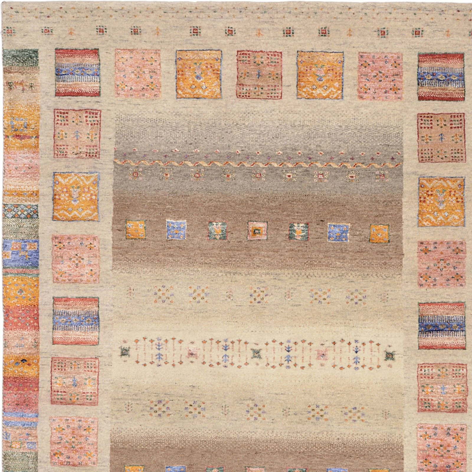 Handgeknüpfter Loribaft Orientteppich, 151 × 204 cm, Wolle & Seide