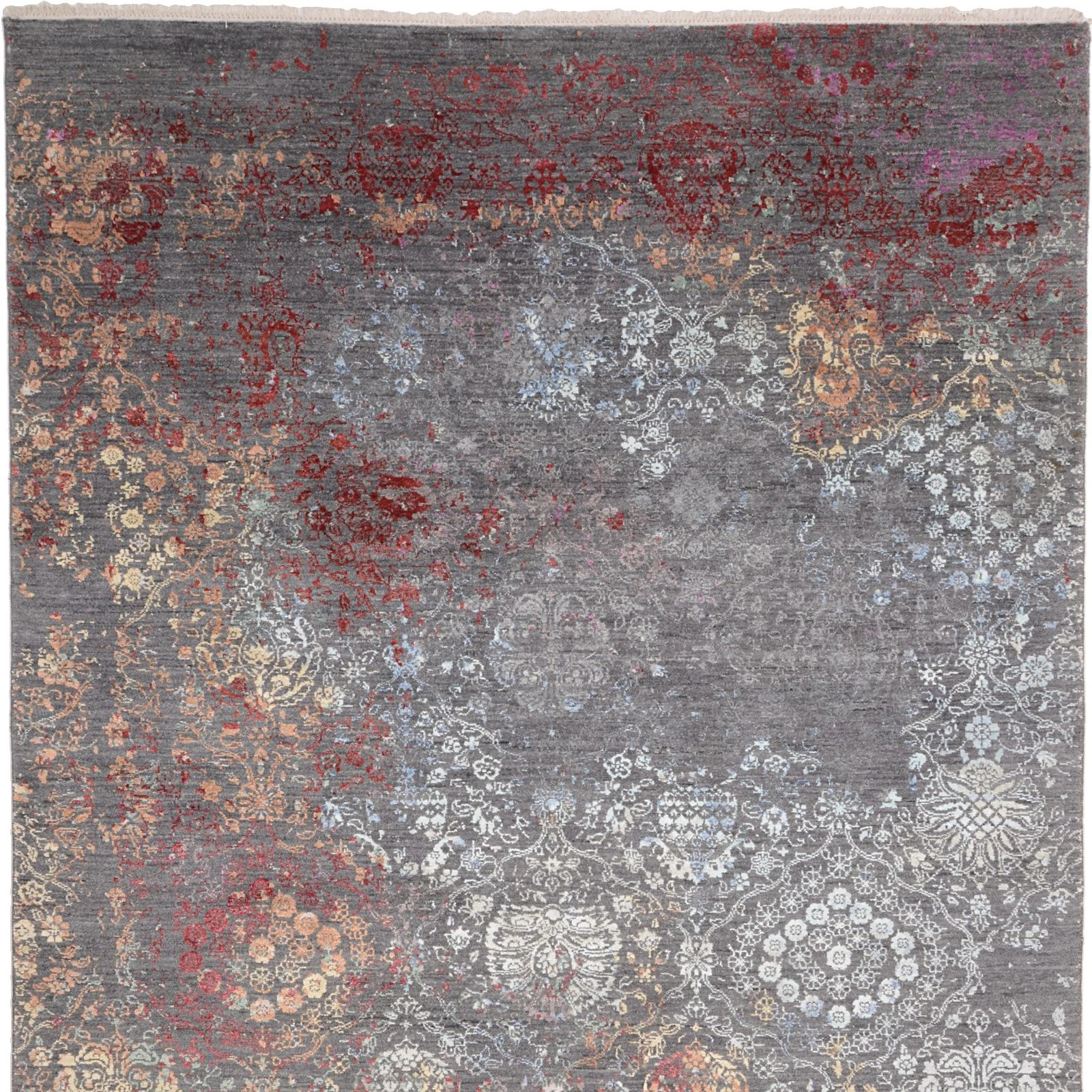 Orientteppich 184 × 275 cm aus Seide, handgeknüpft
