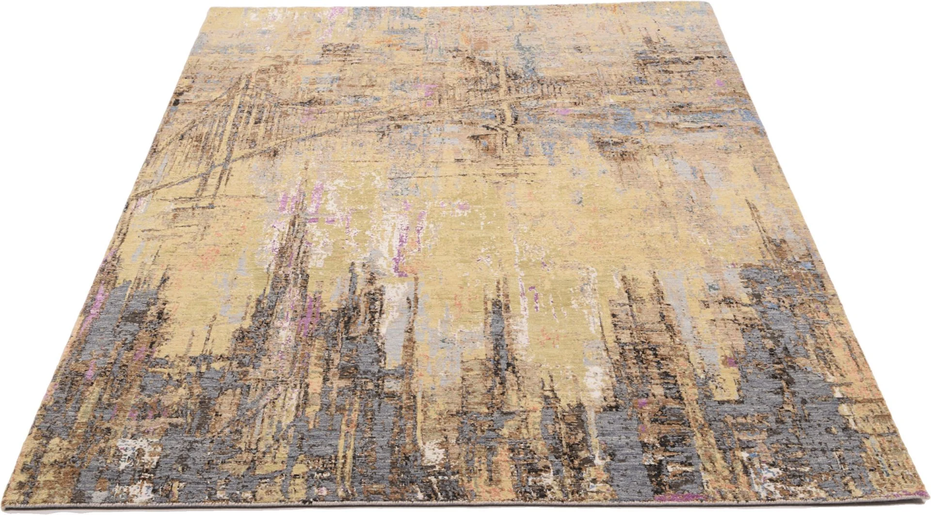Orientteppich 185 × 273 cm aus Seide, handgeknüpft