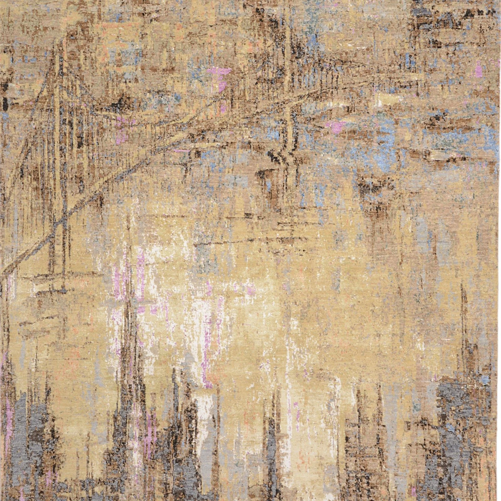 Orientteppich 185 × 273 cm aus Seide, handgeknüpft
