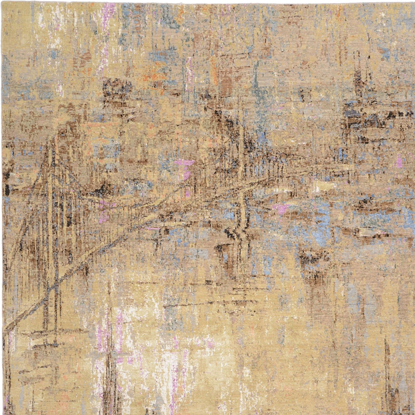 Orientteppich 185 × 273 cm aus Seide, handgeknüpft