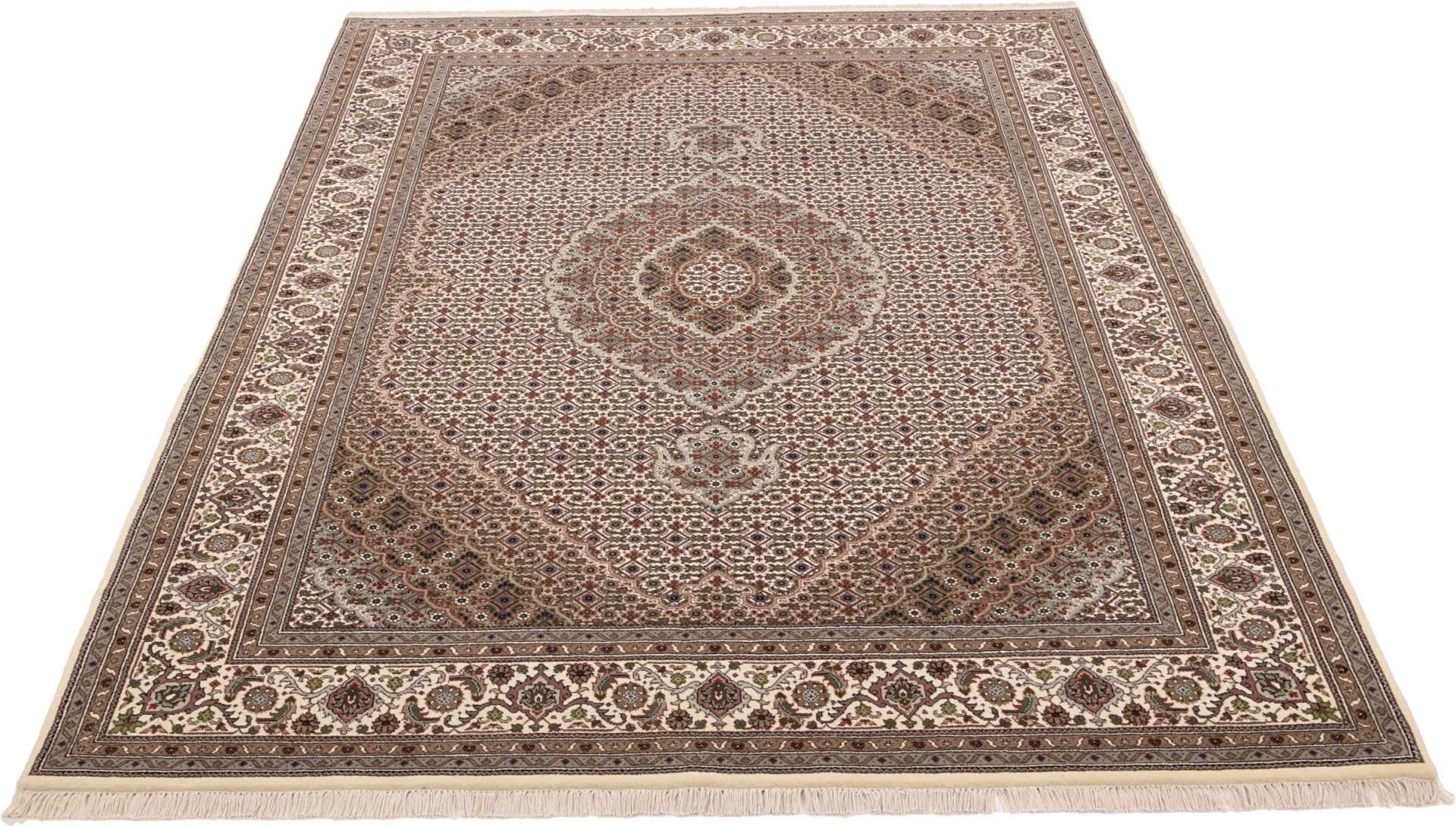 orientteppich-tabriz-170-x-240-cm-baumwolle-handgeknupft-fein-2 Handgeknüpfter Täbriz Orientteppich 170 × 240 cm