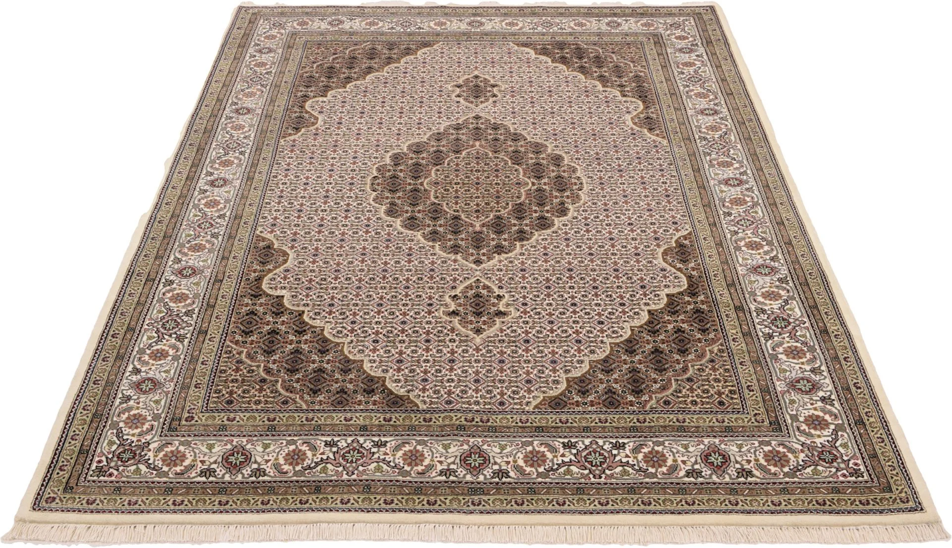 orientteppich-tabriz-169-x-244-cm-baumwolle-handgeknupft-fein-5 Handgeknüpfter Täbriz Orientteppich 169 × 244 cm
