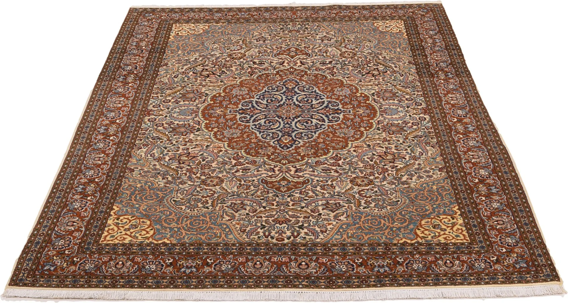 Täbriz Orientteppich aus Indien, 187 × 264 cm