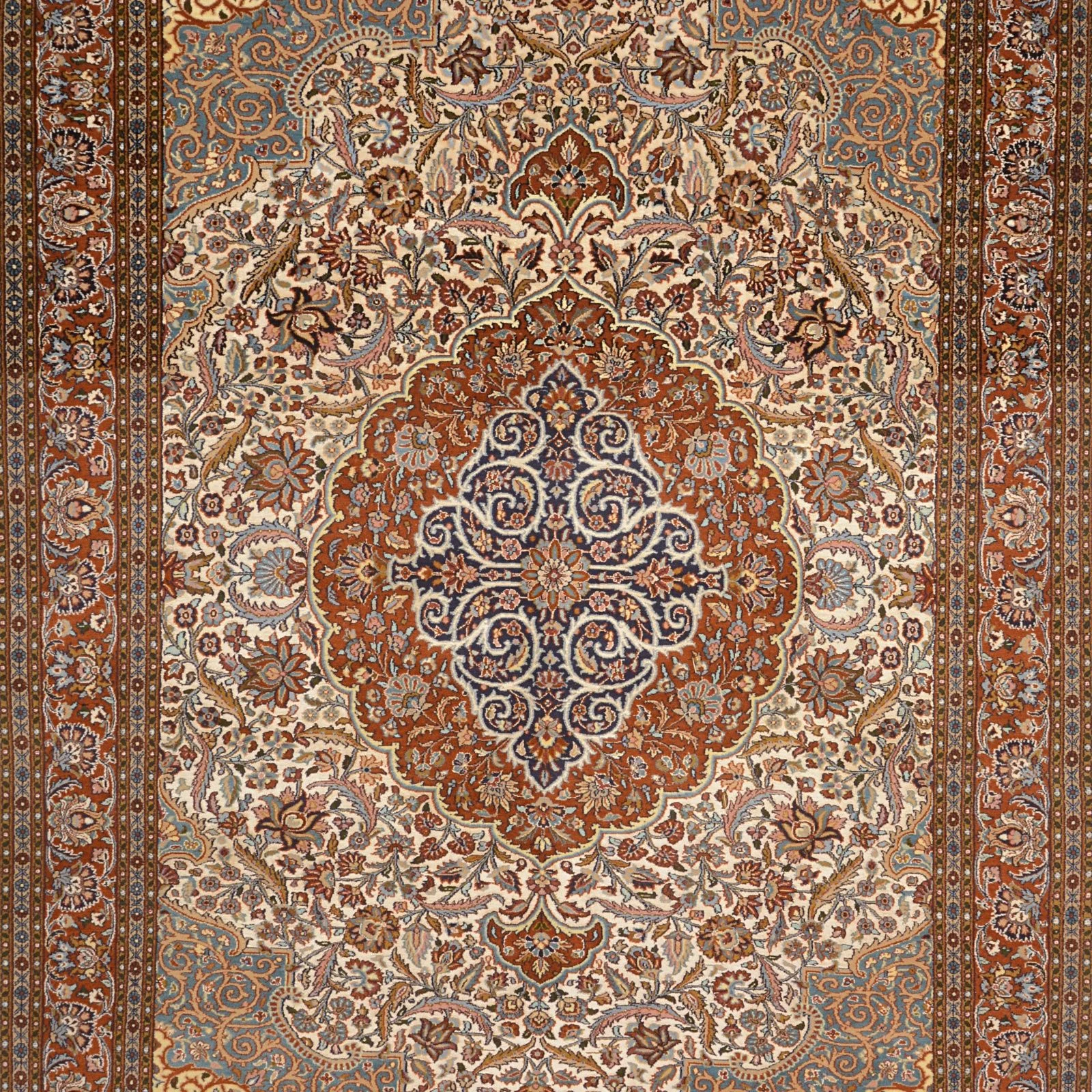 Täbriz Orientteppich aus Indien, 187 × 264 cm
