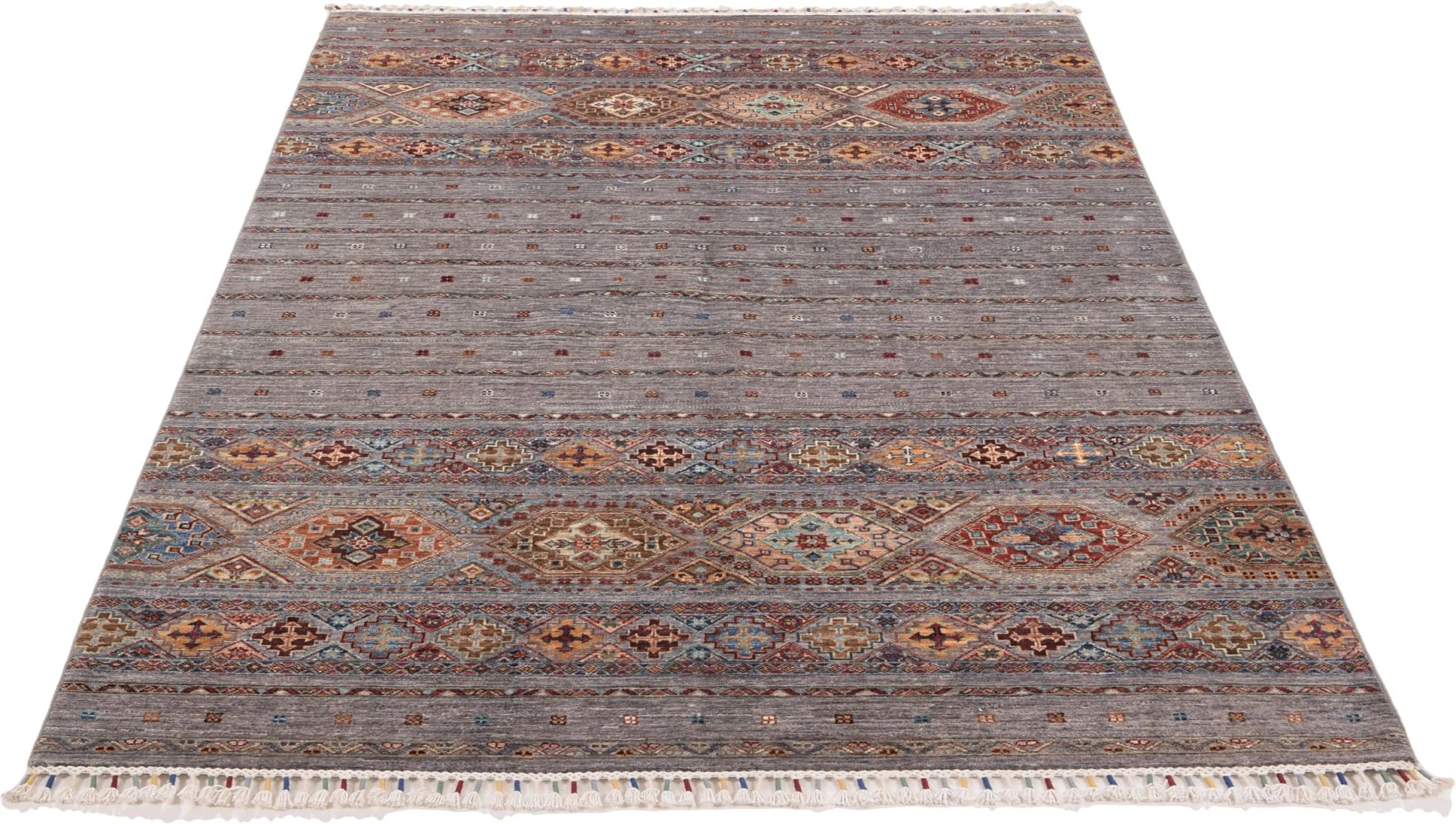 orientteppich-samarkand-168-x-244-cm-schurwolle-handgeknupft-3 Handgeknüpfter Samarkand Orientteppich 168 × 244 cm
