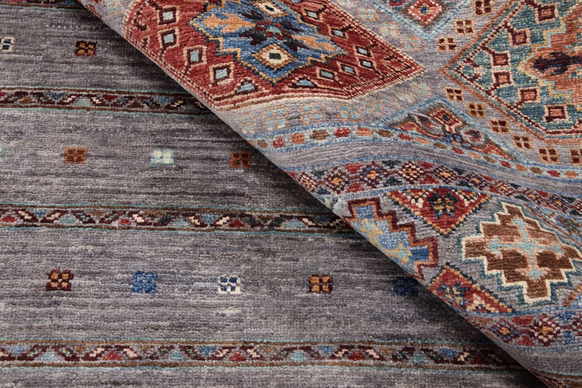 orientteppich-samarkand-168-x-244-cm-schurwolle-handgeknupft-5 Handgeknüpfter Samarkand Orientteppich 168 × 244 cm