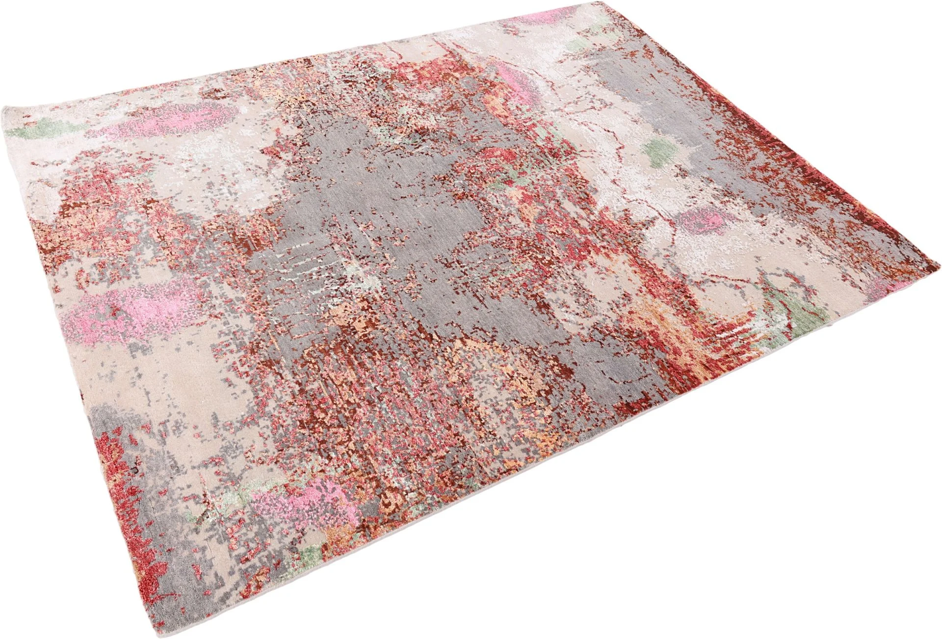 Handgeknüpfter Orientteppich, 178 × 244 cm, Wolle & Seide