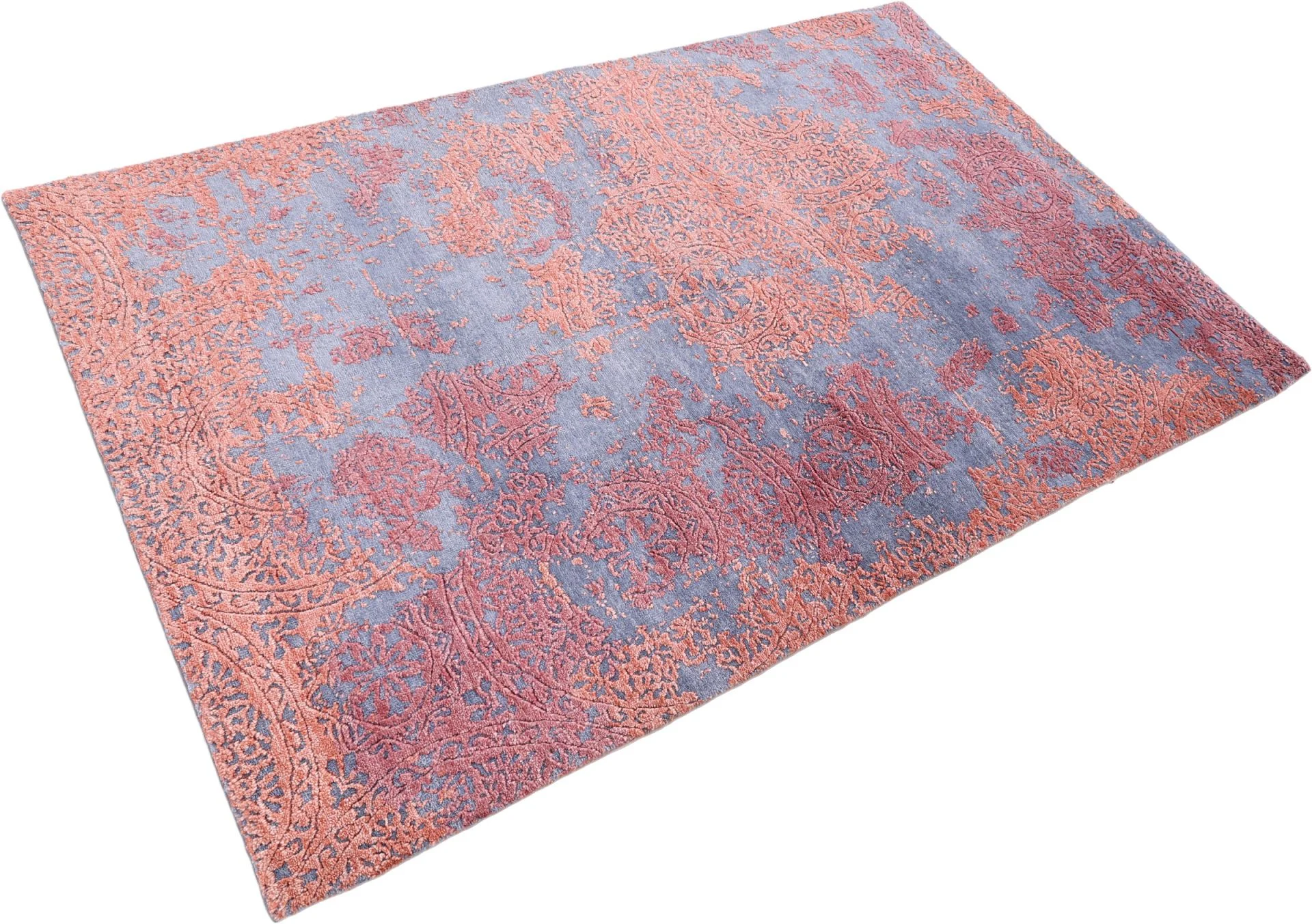 Orientteppich 116 × 179 cm aus Wolle & Seide, handgeknüpft