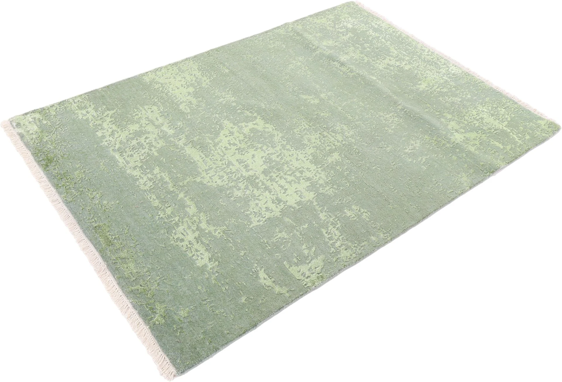 Orientteppich 123 × 178 cm aus Wolle & Seide, handgeknüpft
