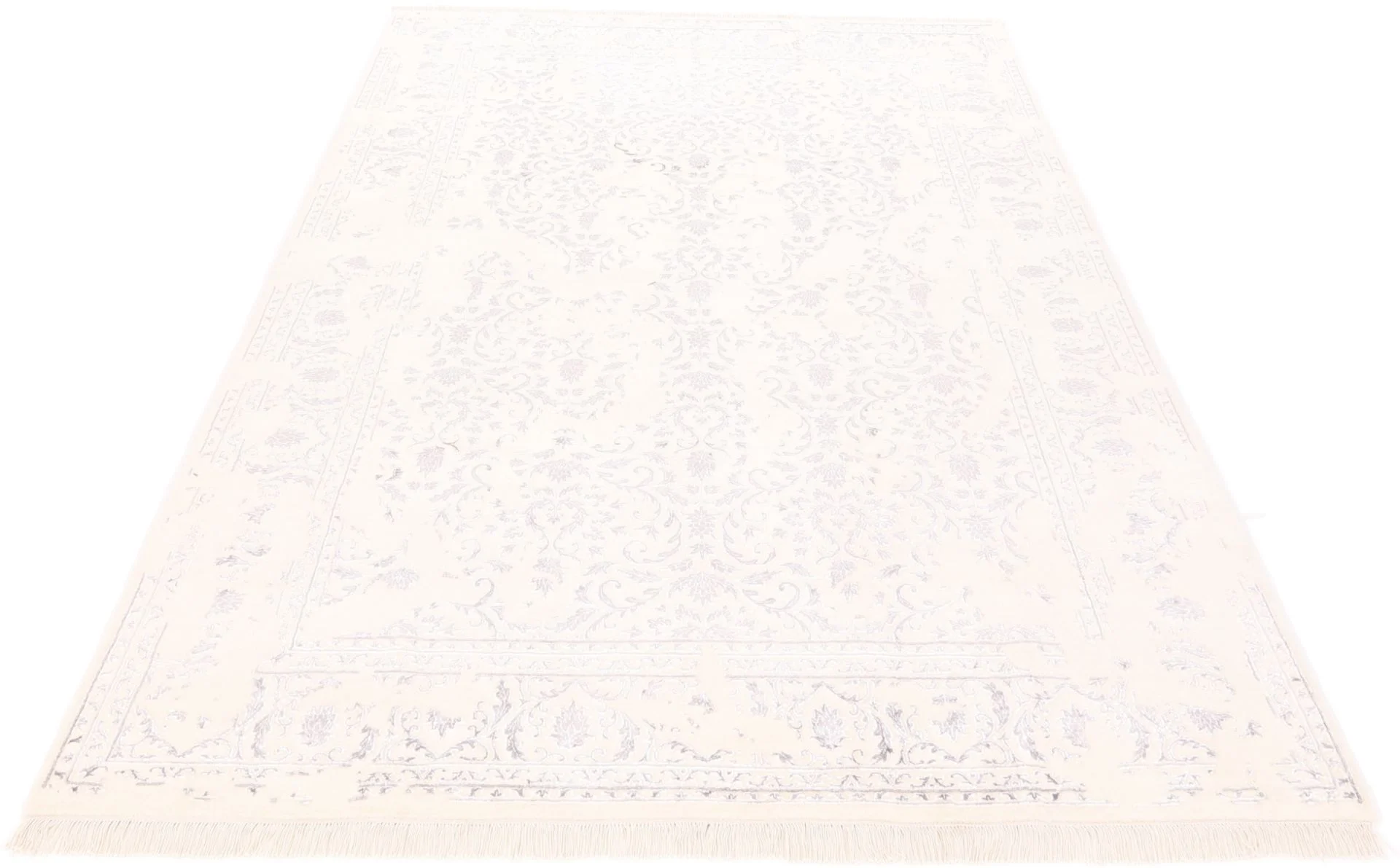 Handgeknüpfter Orientteppich, 199 × 298 cm, Wolle & Seide