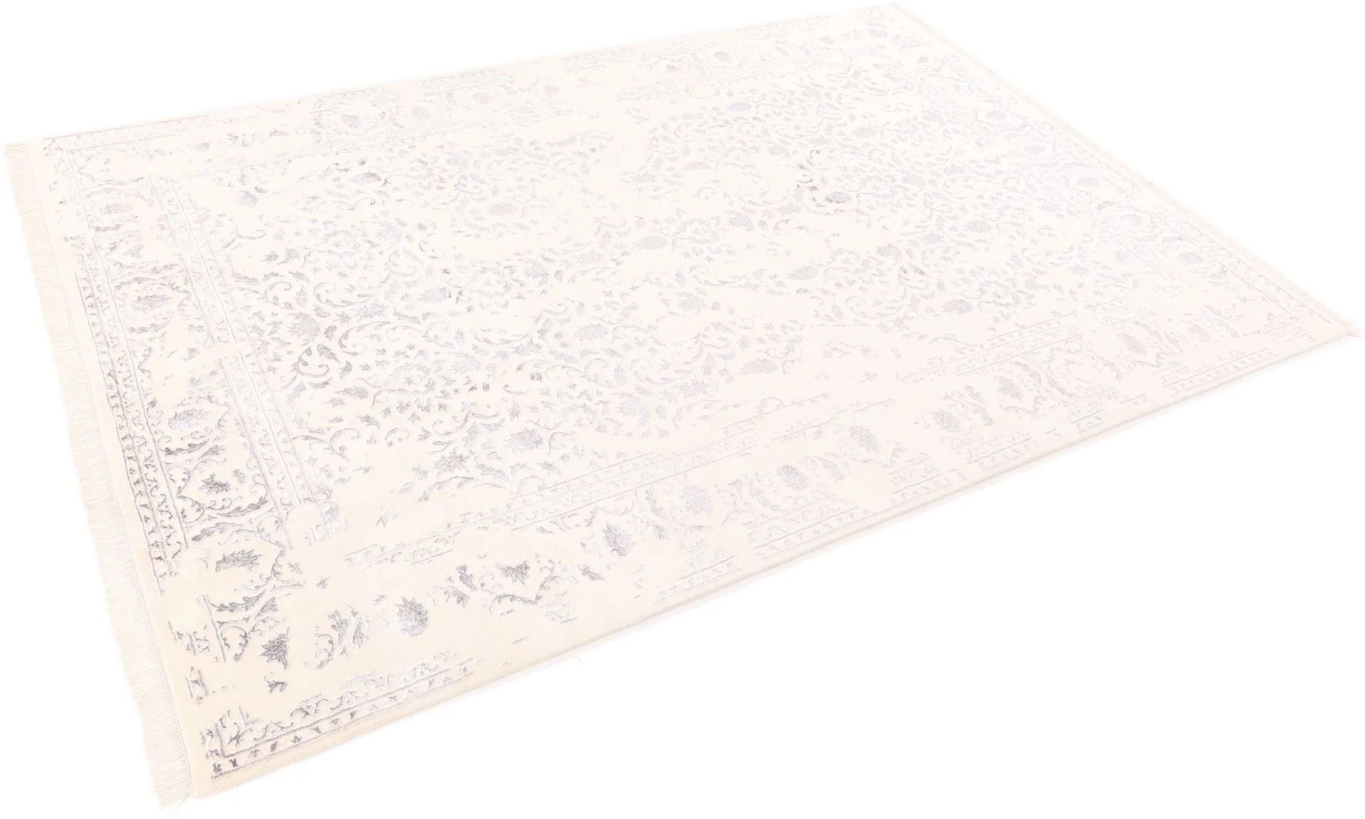 Handgeknüpfter Orientteppich, 199 × 298 cm, Wolle & Seide