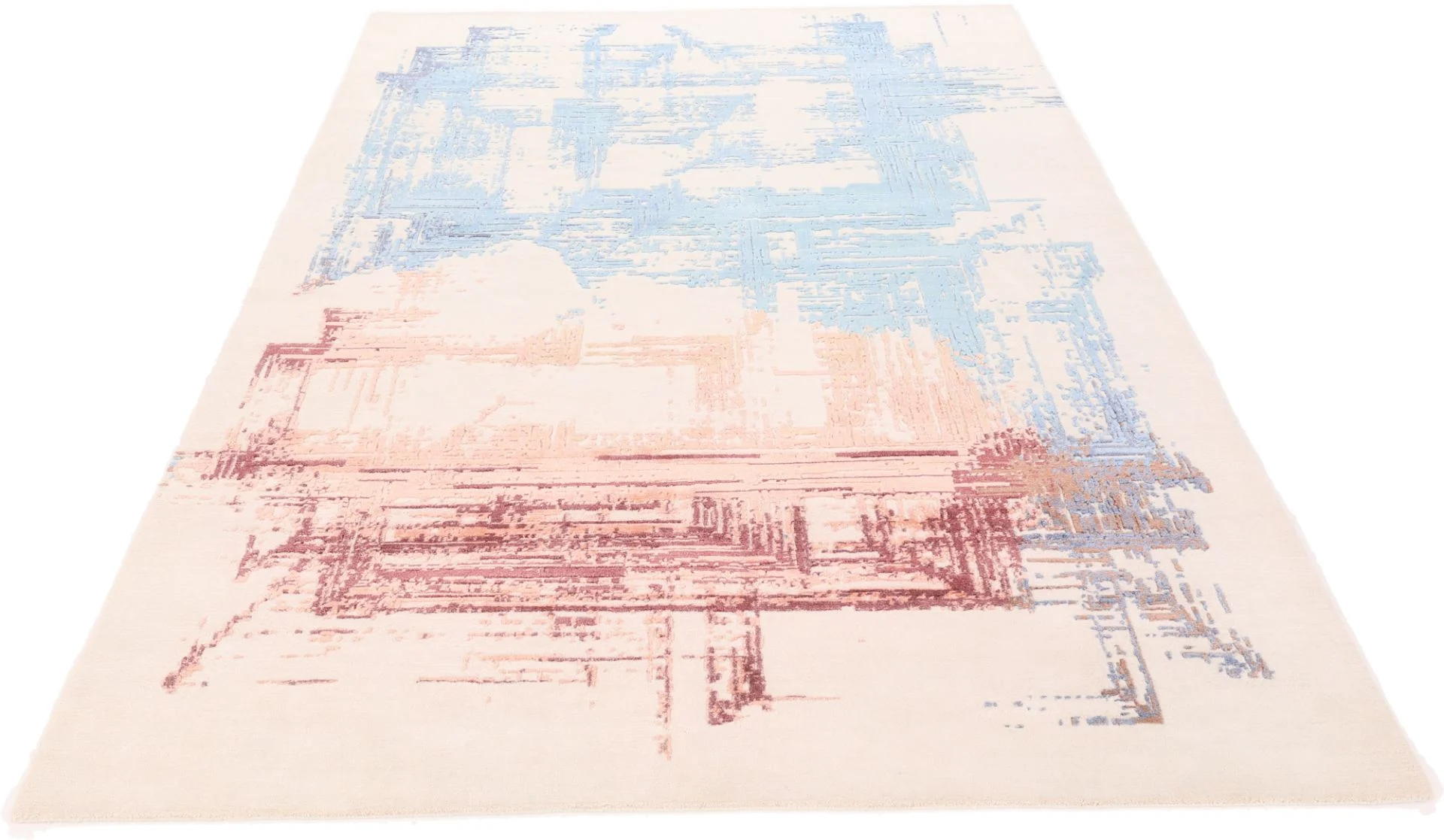 Orientteppich 204 × 296 cm aus Wolle & Seide, handgeknüpft