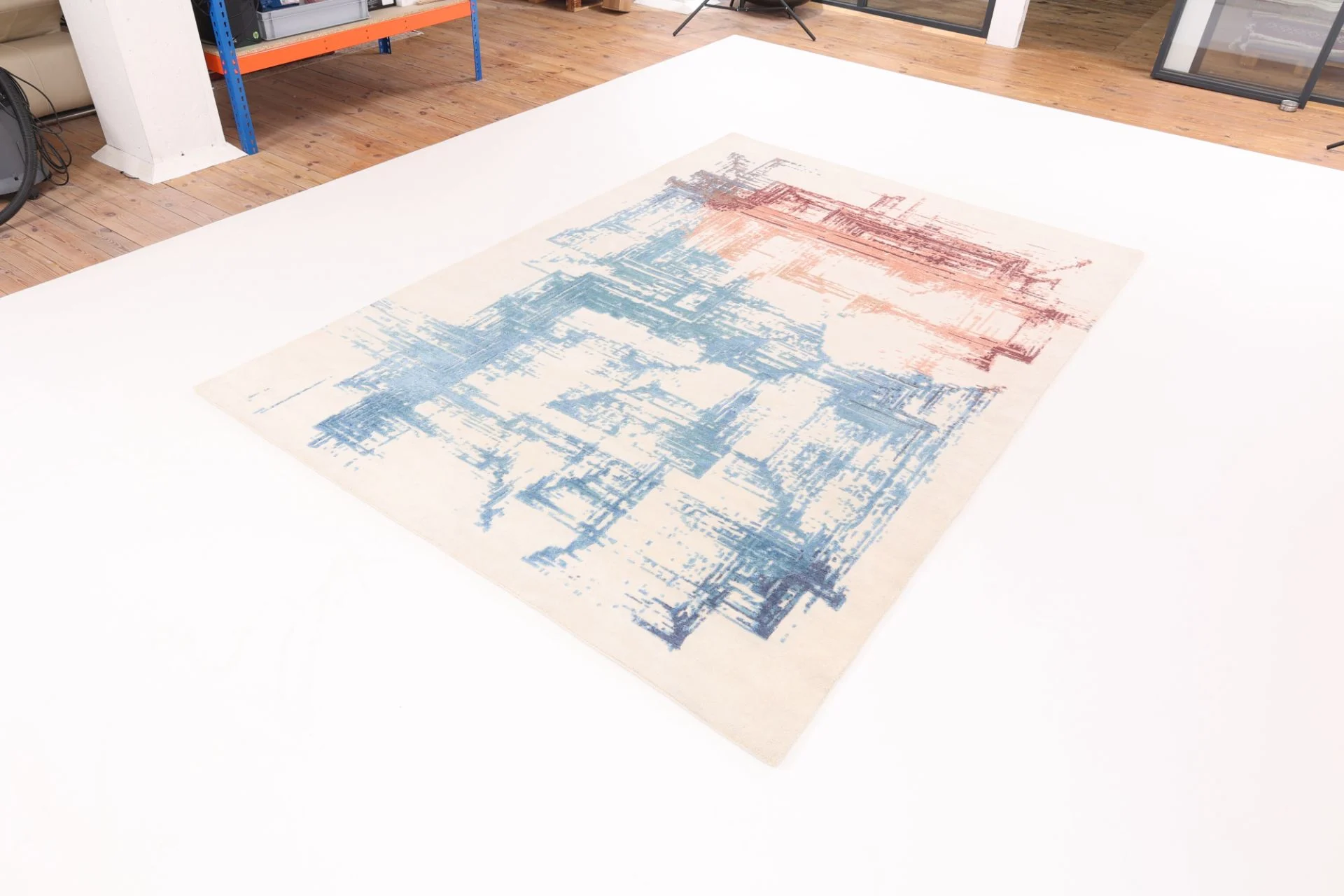 Orientteppich 204 × 296 cm aus Wolle & Seide, handgeknüpft