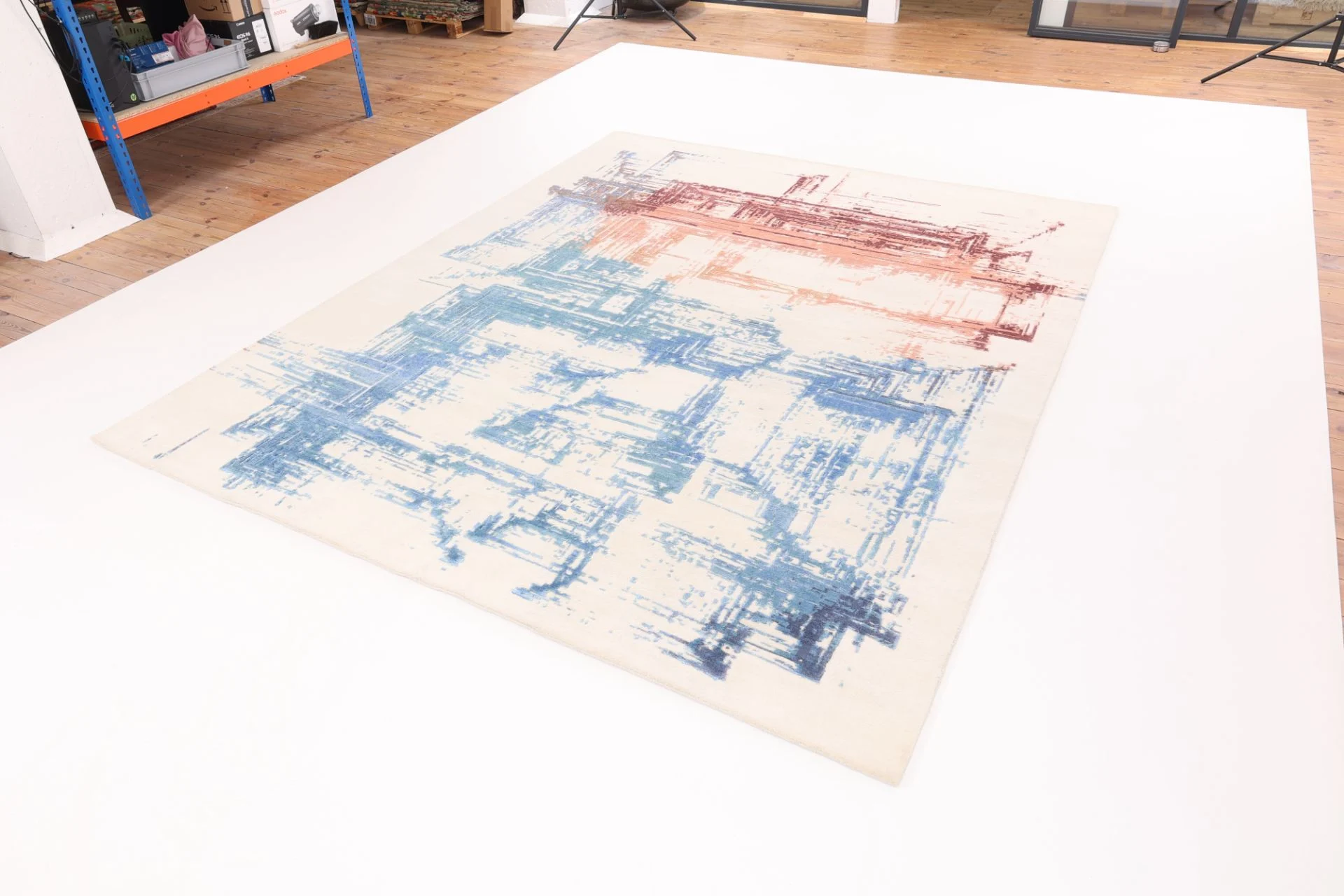 Handgeknüpfter Orientteppich, 248 × 301 cm, Wolle & Seide