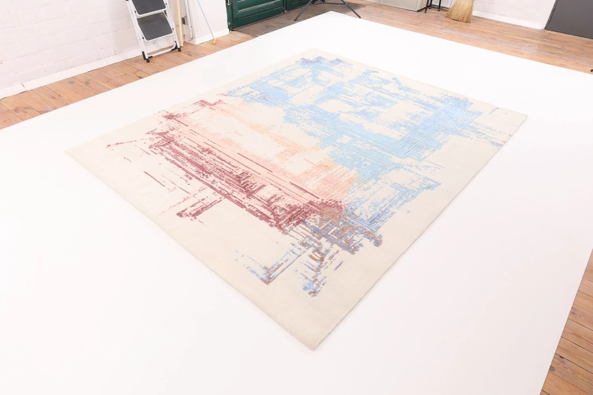 Handgeknüpfter Orientteppich, 248 × 301 cm, Wolle & Seide